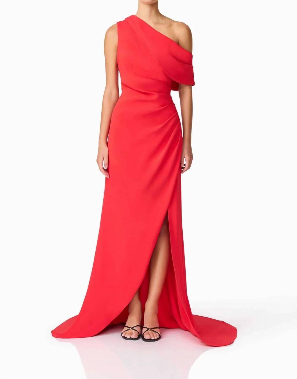 NEW ELLIATT isadora off the shoulder gown in red